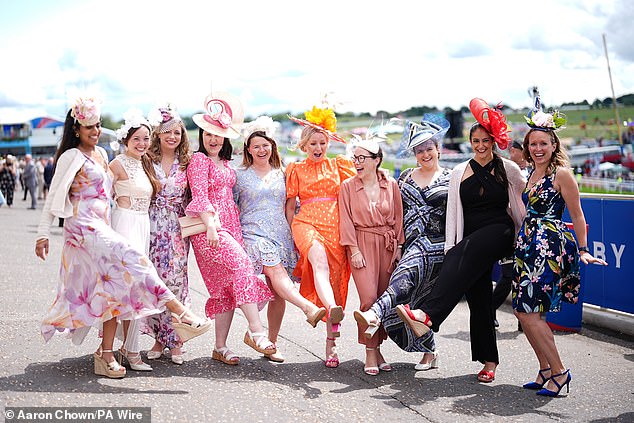A large group of friends kicked off the racing event, which takes place in Surrey every year