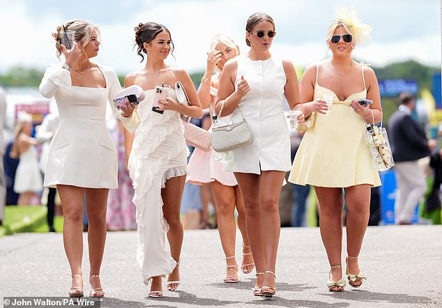 Others opted for more pastel shades, showcasing their girl power as they entered the scene