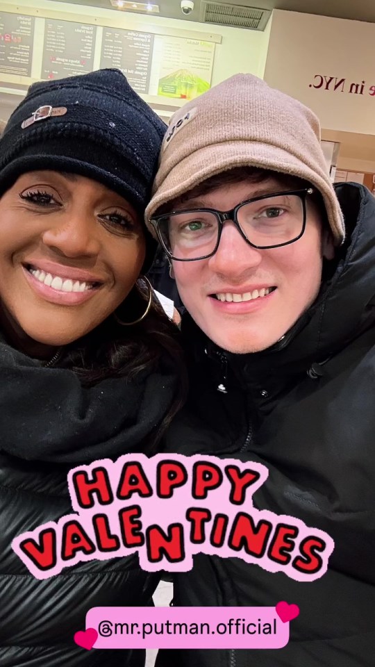 Alison Hammond and David Putman's Valentine's Day selfie.
