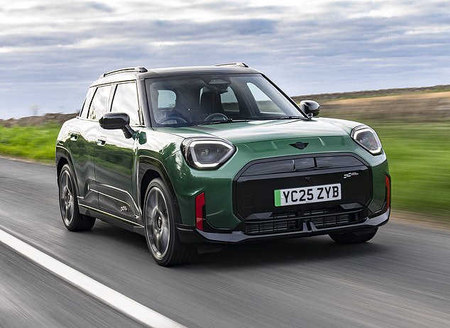 It also has a very sporty 'John Cooper' twist, made visible by specific exterior JCW bodywork tweaks