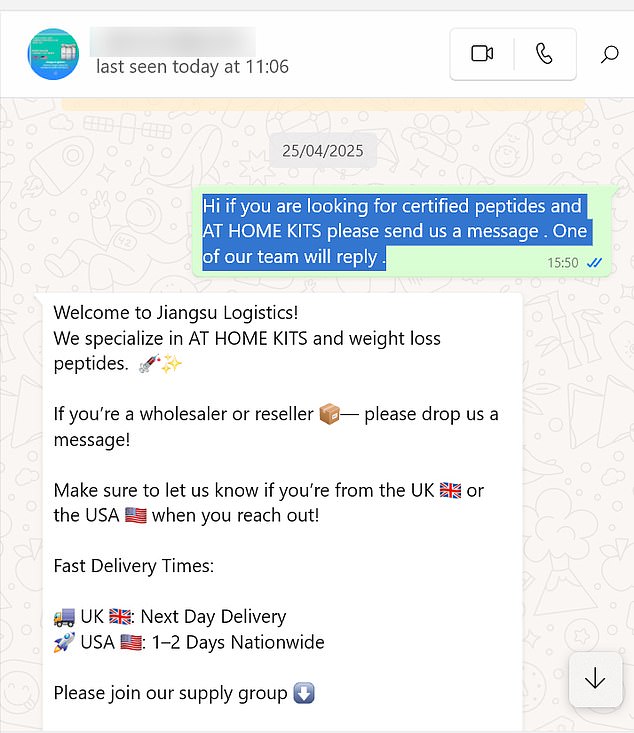 The UK is a major market for Chinese factories producing the DIY weight loss drug 'home kits'
