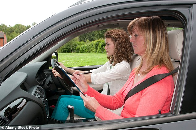 Drivers in the UK must read a number plate 20 metres away as part of their driving test, but that is the only time they are required to prove their sight is good enough to drive. The NHS recommends people have their eyes tested every two years (file image)
