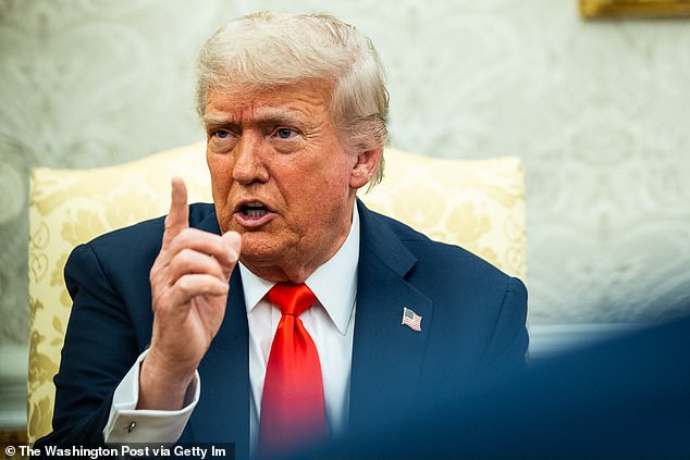 US President Donald Trump (above) faced a furious backlash from human rights groups this week after citing national security grounds to ban all arrivals from 12 countries, including Iran, Libya, Afghanistan and Somalia