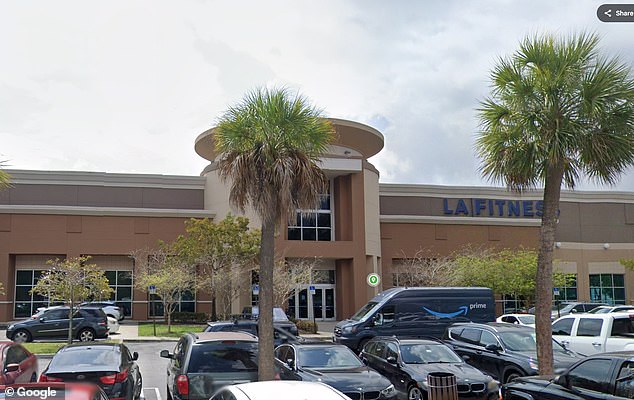 LA Fitness located on SW 8th Street near 141st Avenue in Miami where the assault occurred