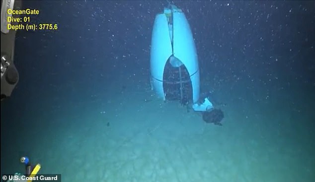 The debris from Titan was discovered approximately 1,600 feet from the Titanic’s bow