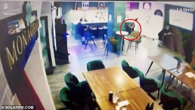 Footage showing the moment Ross Monaghan's killer chased him round the Costa de Sol pub before the assassination