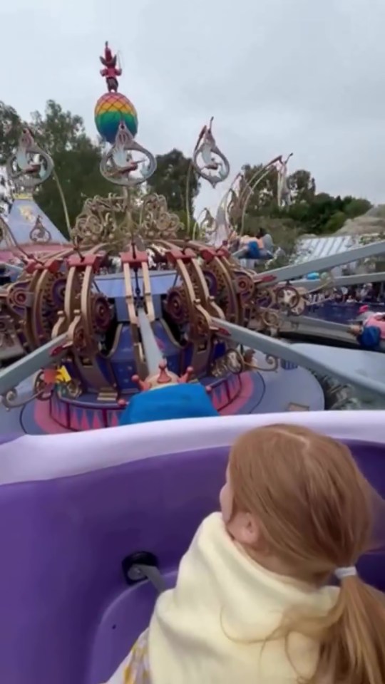 Child on Disneyland ride.