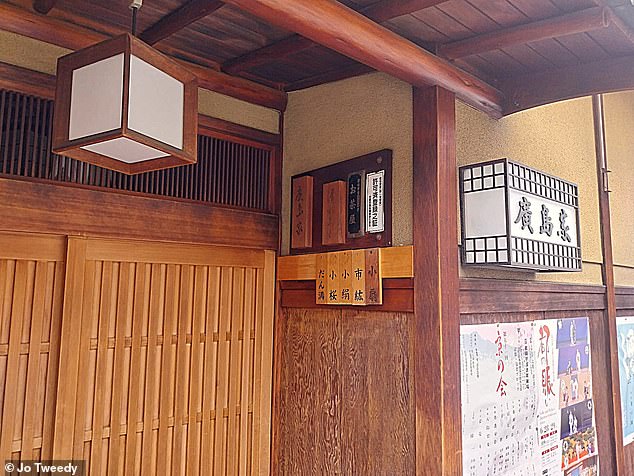 A traditional okiya house on Hanamikoji Dori street in Kyoto - around five trainee geishas will share accommodation for up to five years while they train to become a full-fledged entertainer, with a mother-figure okami-san assigned to take care of them