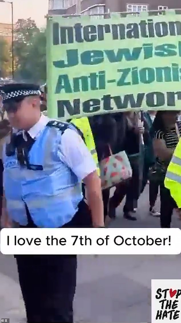 The rally was met by counter-protesters in a series of marches which have taken place regularly since the start of the conflict