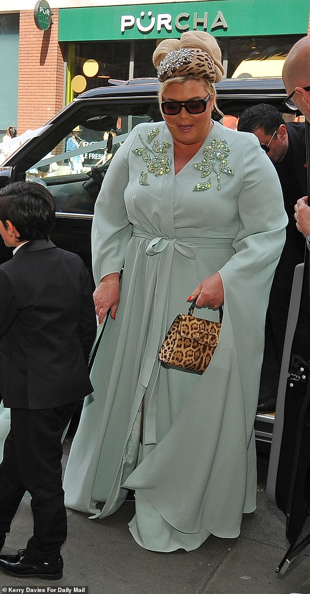 Gemma explained how doctors had prescribed her steroids which made it possible for her to attend DJ Fat Tony's wedding last week (pictured)