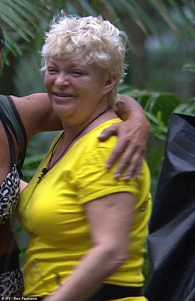 As well as starring in Benidorm, Crissy won numerous awards for her role in 1994 movie Ladybird, Ladybird before going on to appear on I'm A Celeb in 2011 (pictured)