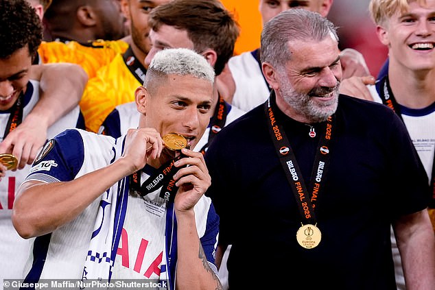 Brazilian striker Richarlison thanked Postecoglou for 'believing in me during one of the trickiest periods of my career and my life'