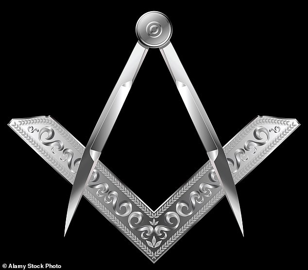 Freemasons can be the object of suspicion, but there is no doubting their charitable fervour. Pictured: The Masonic square and compass