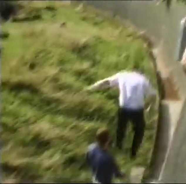 Eventually a keeper grabbed a stick and stood between the gorilla and Levan. He fended off a charge from an aggressive ape before an ambulanceman and another zoo keeper got Levan