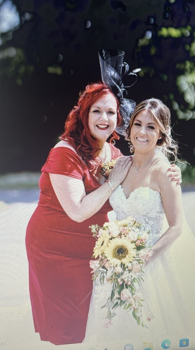 It was after this time that Emma noticed her clothes starting to get tighter. She tried various diet programme, the longest one was four years, from 2020 to 2024. Pictured before weight-loss