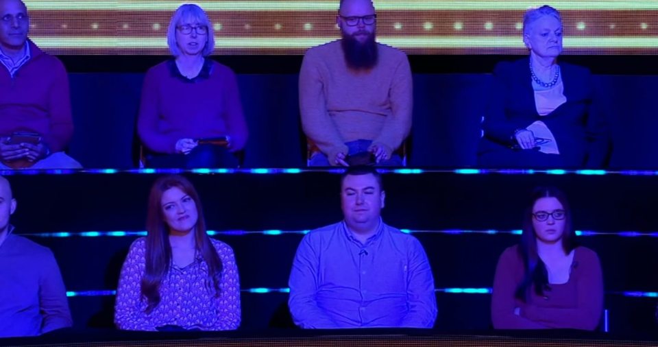 Contestants on a game show.