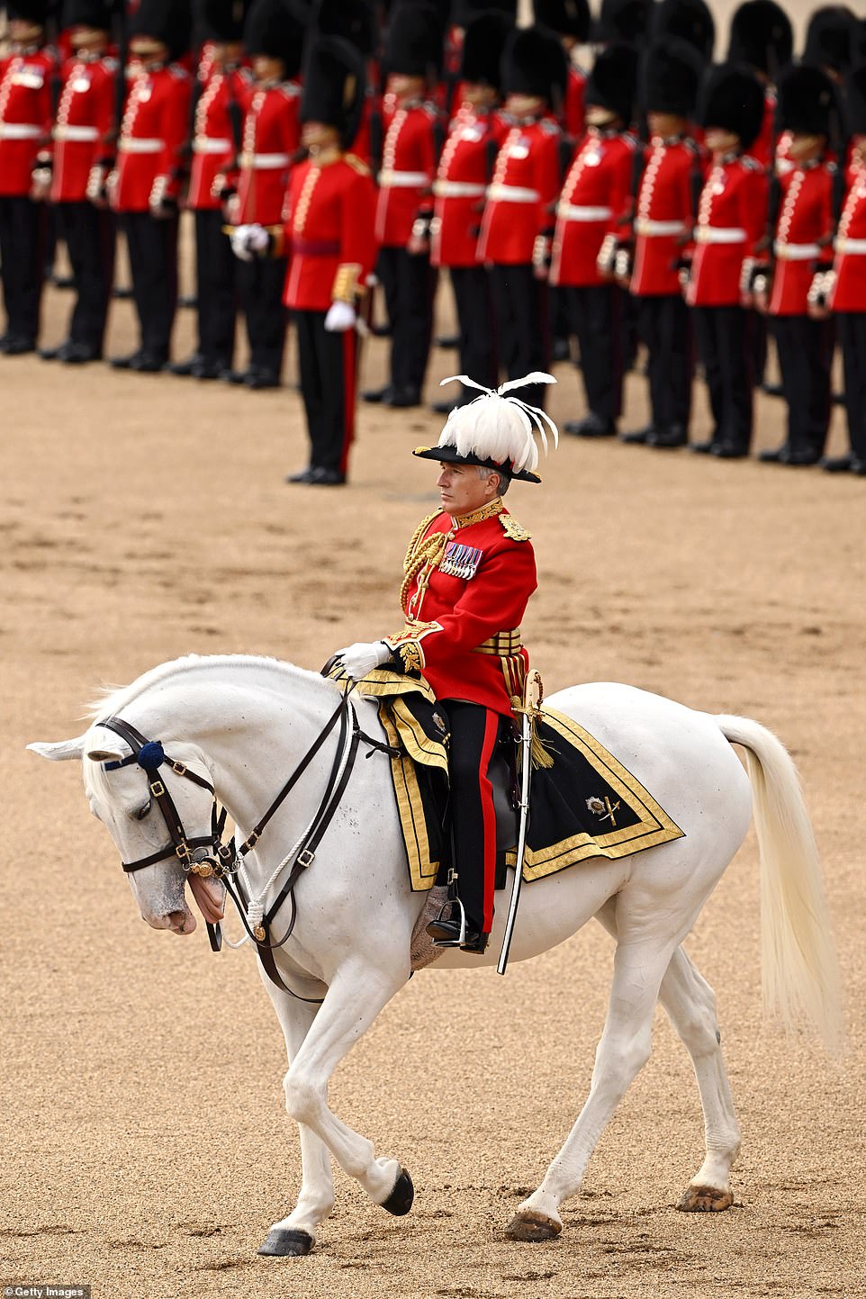 Major General James Bowder, Major-General commanding the Household Division, during The Colonel's Review
