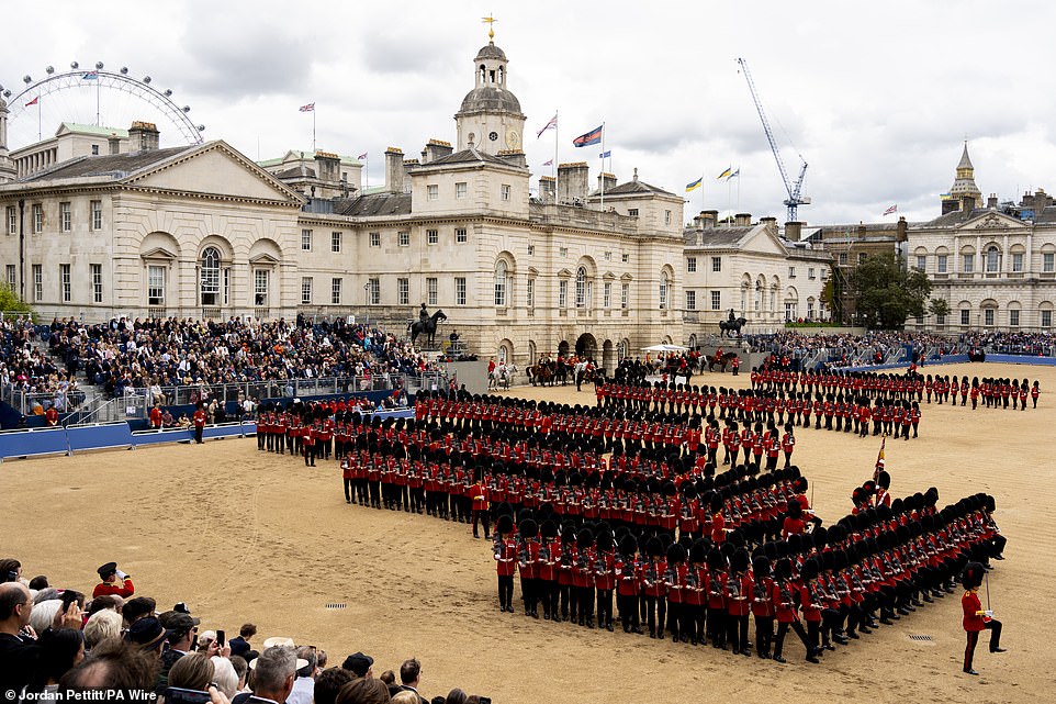 Many royal fans took the afternoon to watch the Colonel's Review at Horse Guards Parade