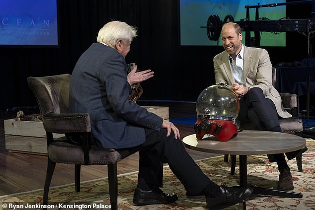 The prince also asked the broadcaster for reasons to be optimistic about the recovery of the ocean and its future