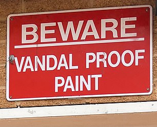 ...and the second bold, red sign