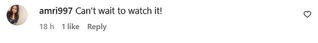 Others were more positive about the upcoming episode, saying: 'Oh wow this will be so interesting,' and that they 'can't wait to watch'