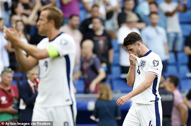 England were jeered off at the break after a game in which they created almost no chances