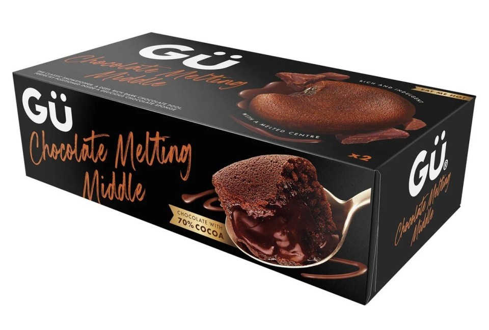 Box of Gü Chocolate Melting Middle puddings.