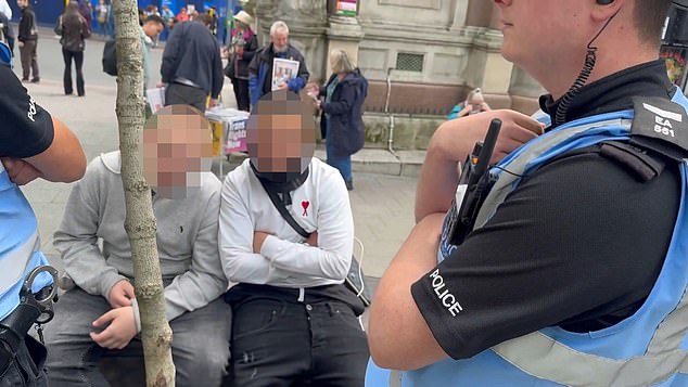 The incident was sparked after a group of youths allegedly heckled vigil participants in Brighton, East Sussex, by saying 'Jews are baby killers'
