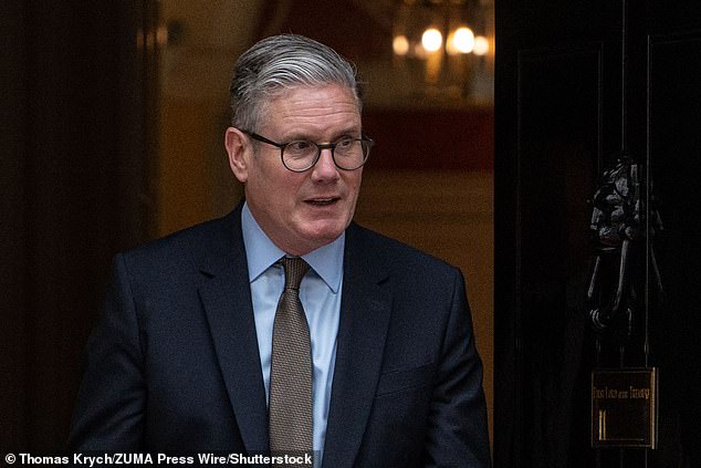 The Labour Government voted against our Deportation Bill last month, which would have introduced a strict cap on the number of newcomers to these shores, as well as doubling the time it takes for immigrants to be able to claim benefits from five to ten years (Pictured: Prime Minister Sir Keir Starmer)