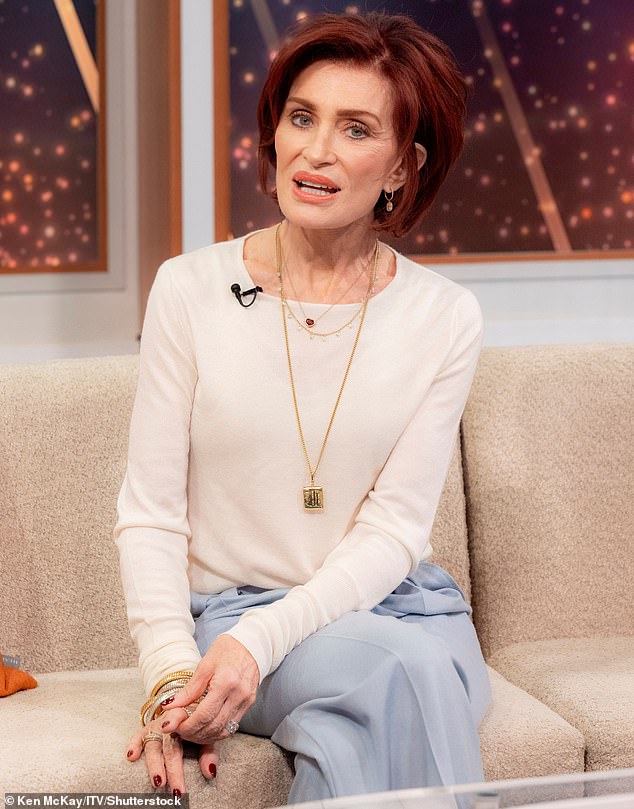 Sharon Osbourne, another star known to take weight-loss jabs, has been identified as suffering from 'Ozempic feet'. Sharon pictured here in 2023