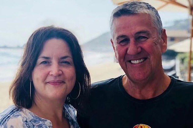 Ruth and David (pictured) have been together for 26 years and the actress took on David's three children from his previous marriage after they got together while working for BBC Wales