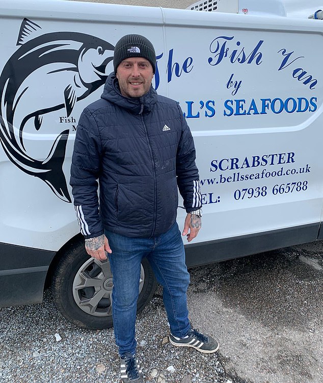 David McDonald, 51, supplies local seafood to Peet's said Ruth had come to his van to buy fish. He said: 'I've never watched Gavin and Stacey, but I can tell you what fish she likes'