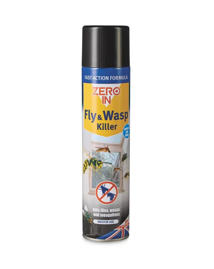 Zero In Fly & Wasp Killer spray can.