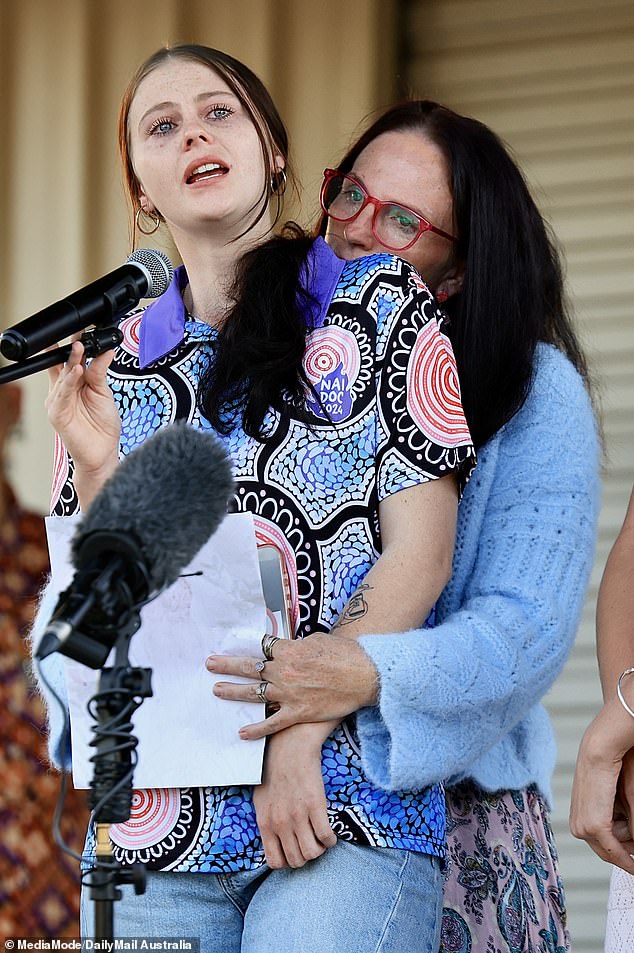 Pheobe's sister Kaylea, 18, gave an emotional speech where she said her sister was 'loyal to the core' and 'loved her life'