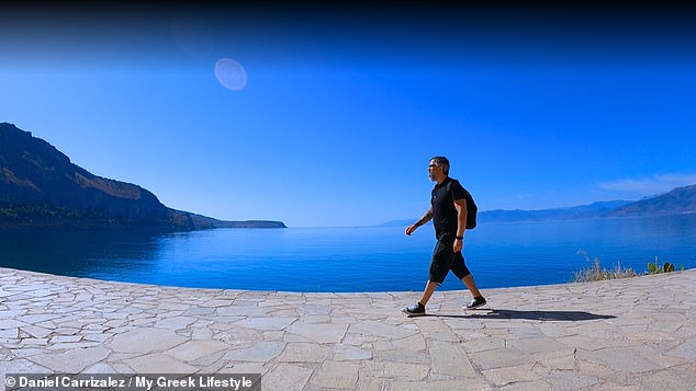 Daniel says he was 'drawn to the Mediterranean lifestyle, rich culture and beautiful landscapes' in Greece