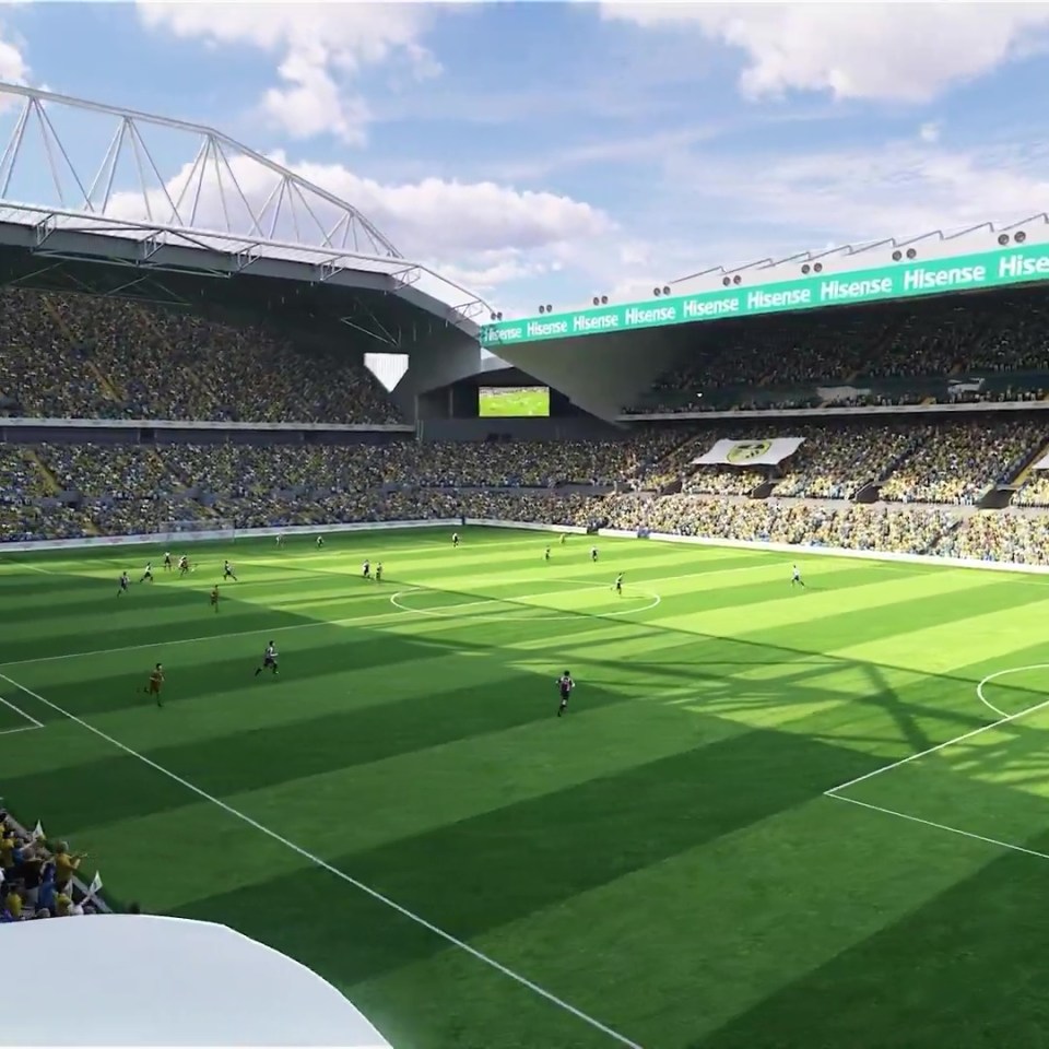 Illustration of Elland Road enhancements.