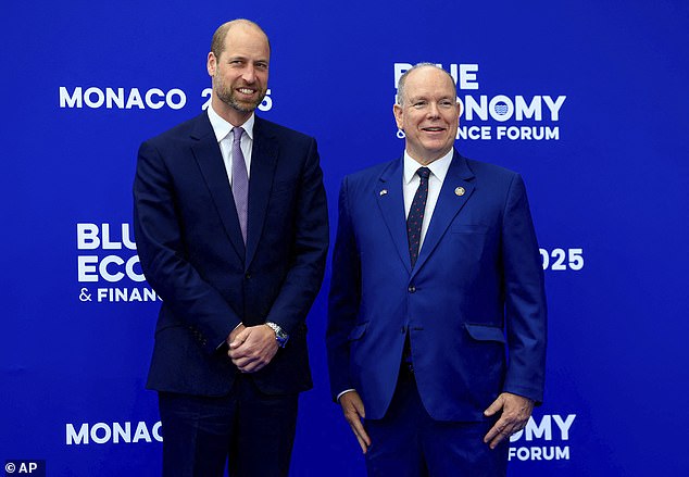During his visit, William is set to give a 'landmark speech' to call for more to be done to protect the oceans