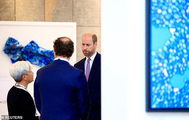 Prince William met with winners of his Earthshot Prize during the economy and finance forum today