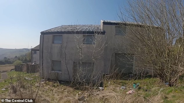 An abandoned home sits on the hillside of the Penrhys estate where locals have in the past had to contend with a plague of rats