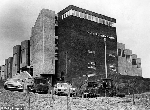 The Penrhys community centre which was officially opened by George Thomas, Secretary of State for Wales, in 1970. It has since been torn down