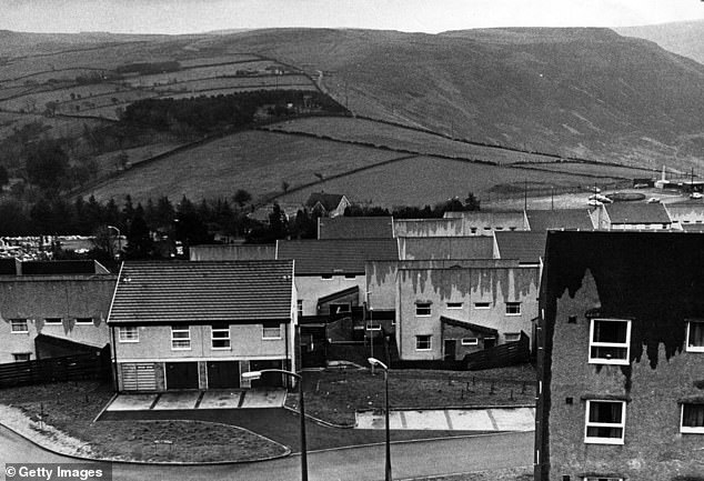 Views from the top of the Penrhys Community Centre in December 1971