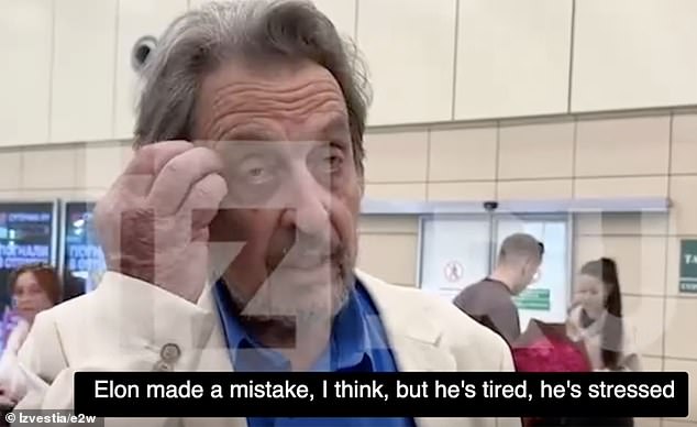 Elon Musk's father Errol claimed his son had 'made a mistake' and that 'he's tired, he's stressed'