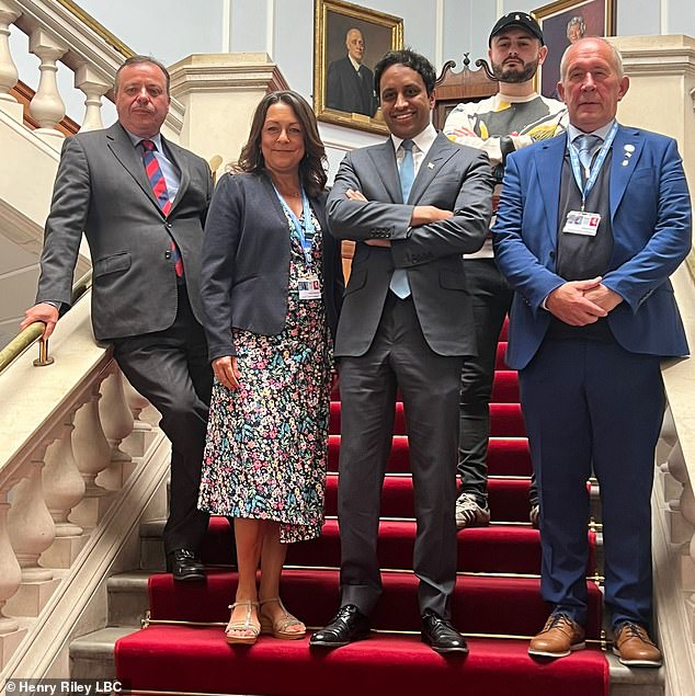 He will be working alongside another millionaire, the Brexit backer Arron Banks (far left), in councils run by Reform to route out supposed waste.