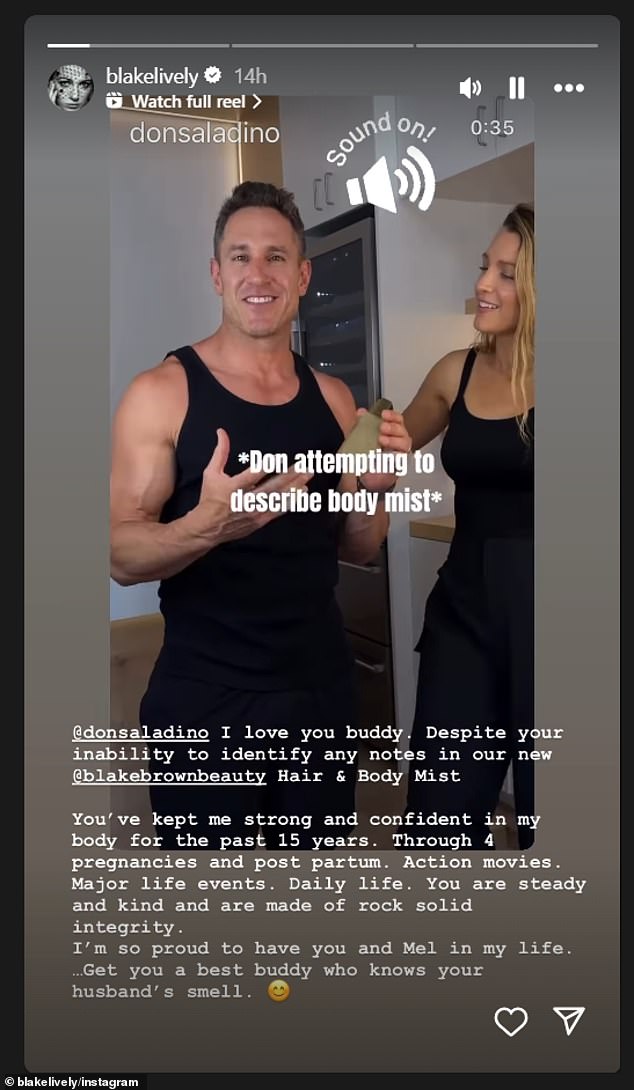 She added, 'You've kept me strong and confident in my body for the past 15 years. Through 4 pregnancies and post partum. Action movies. Major life events. Daily life. You are steady and kind and are made of rock solid integrity'