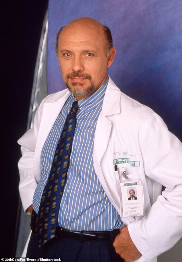 That same year, he began to take on a big role in the medical drama series Chicago Hope as Dr. Phillip Waters (seen above)