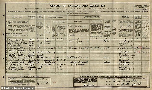 Alois and Bridget settled in Liverpool - as census records from 1911 show - where they settled in Upper Stanhope Street. But Alois Hitler struggled to provide for his family, and went to live in Germany in 1914. Bridget remained at the flat for a further ten years before moving to London