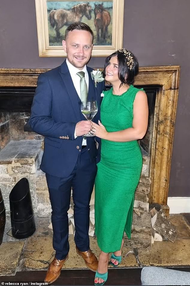The soap actress pictured with her husband Dan Acraman