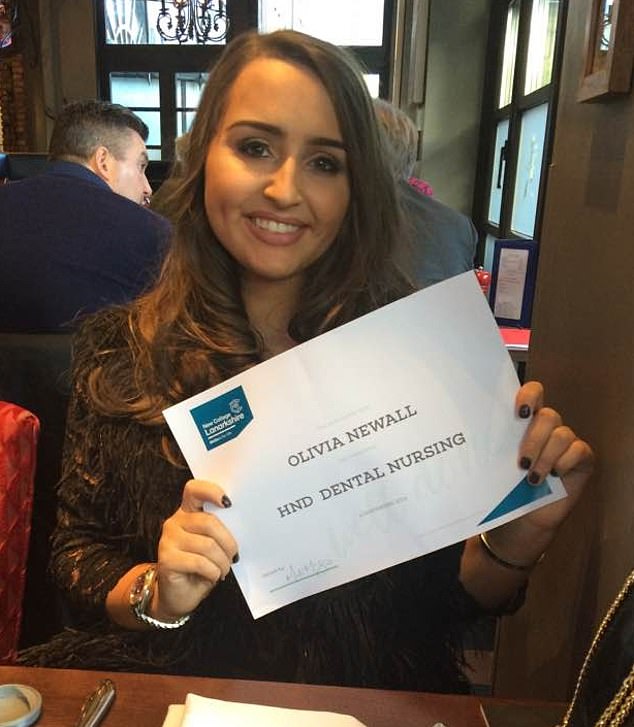 Newall now lives in Dubai as 'Miami's' moll but also graduated in dental nursing