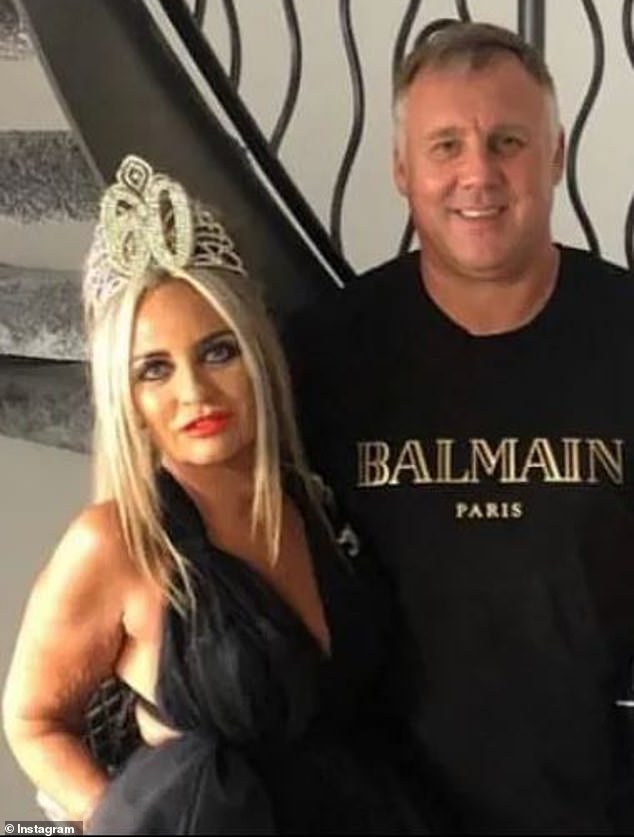 Notorious crime boss Jamie 'Iceman' Stevenson, who has been dubbed the Scottish Tony Soprano, with wife Caroline