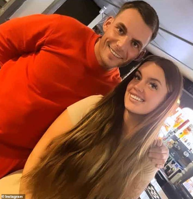 Pictured: Jane Park with Marc Webley from the Euromillions winner's tribute to her then-boyfriend after his death